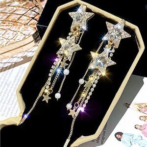 ✨ New stunning celestial stars dangle earrings ✨